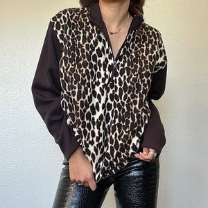 Vintage Brown Cheetah Print Sweater🤎 🐆